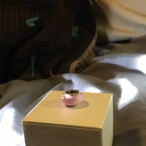 🔥 HOT SALE 🔥Pink Faceted Glass Pandora Bead
